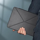 Apple iPad Pro 13 2024 Raptic Clear Folio Airbagli Şeffaf Kapaklı Katlanabilir Standlı Kılıf thumbnail 9