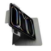 Apple iPad Air 13 2024 Raptic Spin Detachable Folio PU Ayrılabilir Kalem Bölmeli Standlı Kılıf - 6