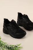 Albishoes Kadın Gizli Topuk 7 CM Yazlık Fileli Sim Detaylı Hafif Rahat Taban Sneaker Spor Ayakkabı - 4