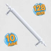 10 Adet Erciyes Mobilya Mutfak Dolabı Çekmece Dolap Kapak Kulpu Kulplar Kulbu Beyaz 128 Mm Metal thumbnail 1