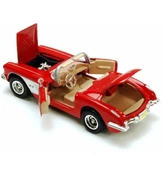 Vardem Koleksiyon 1 / 24  1959 Chevrolet Corvette Kırmızı Model Metal Araba - 4
