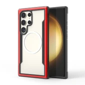 Samsung Galaxy S24 Ultra Kılıf Magsafe Şarj Özellikli Airbagli Raptic Shield Serisi Şeffaf Arka Yüzey Kapak thumbnail 1