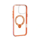 Apple iPhone 16 Pro Kılıf Magsafe Şarj Özellikli Raptic AirJoy Serisi Boncuk Tasarımlı 360 Derece Dönebilen Standlı Kapa thumbnail 6