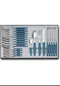 Victorinox 6.9096.11w2.24 Swiss Modern Mavi Masa Seti, 24 Parça - 1