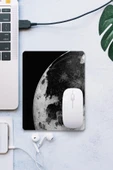 SonicTouch Ayın Karanlık Yüzü Siyah Pürüzsüz Yüzey Kaymaz Taban Dikişsiz Kenar Gamer Oyuncu Mouse Pad 19x23cm - 1