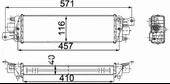 Fiat Albea Turbo Radyatörü /İnterkol (2002-2013) 51718679 40FTAL00B 1.3 JTD - 2