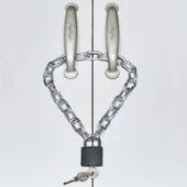 Zincirli Asma Kilit Kyk Yurt Dolabı Kilitleme Zinciri Spor Salonu Askeriye Dolap Kilidi - 2