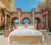 Antalya Tarihi Hadrian Kapısı Duvar Kağıdı thumbnail 2