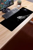 SonicTouch Siyah Dağ Temalı Gamer Oyuncu Dikişsiz Sıvı Geçirmez Klavye Mouse Pad 32x70Cm - 3