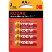 Kodak Çinko Karbon Blister Kalem Pil 4lü AA - 1