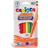 Carioca Fosforlu Yıkanabilir Keçeli Boya Kalemi 8Li - 1