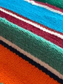 285x75 cm Canlı Renkli Çizgili Türk Kilim, El Dokuma Renkli Yün Yolluk, Vintage Dekoratif Koridor Kilimi - 3