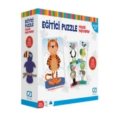 Games Eğitici Puzzle Neşeli Hayvanlar 36 Parça - 1