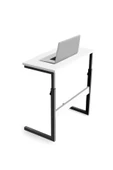 servetavcı Yükseklik Ayarlı Laptop Sehpası Çalışma Masası Yemek Sehpası - Beyaz - 2