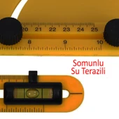 Plastik Açı Bulucu Gönye 0-180° Derinlik Kare Köşe Cetvel Ölçme Kaynakçı Mimar Marangoz Çizim - 7