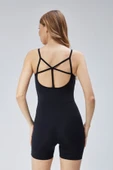Kadın Sırtı Açık Spor Comfortlux Kısa Tulum - 3