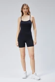 Kadın Sırtı Açık Spor Comfortlux Kısa Tulum - 8