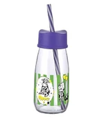 Pipetli Su Ve Süt Şişesi Cam 250 ML - Mor - 1