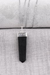 Shungite Doğal Taş Kolye - 1