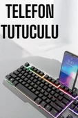 Oyuncu Klavyesi Q Klavye RGB Işıklı Mouse Hediyeli - 5