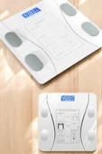 Akıllı Tartı Dijital Baskül Yağ Su Kas Vücut Kitle Kilo Ölçer Tartı - 5