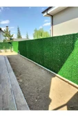 DOĞA ÇİM ÇİT 100 Cm X 5m Çim Görünümlü Bahçe Çiti Fabrikadan 1kalite Çimenli Tel Çimçit Dekoratif Çimli Yeşil Çit - 3