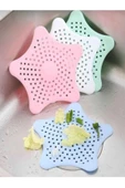 Rose Vantuzlu Silikon Kaymaz Yıldız Lavabo Süzgeci - 1