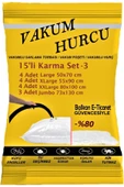 Vakum Hurcu 15'li Karma Set-3 Vakumlu Hurç - Vakumlu Poşet - - 1