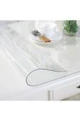 polset Cam Görünümlü Şeffaf 1,5 mm Kalın Pvc Masa Örtüsü 80x120 cm - 2