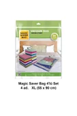 Magic Saver Bag 4'lü Vakumlu Poşet Seti (4 Xlarge) thumbnail 1