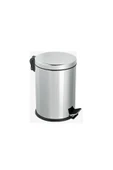 WESS Pedallı 30 Lt Paslanmaz Krom Çöp Kovası Lüx ( H ) 44 Cm - 1