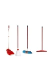 EYM Emr Temizlik Seti - Fırça Süpürge Çekpas Saplı Faraş Mop Seti 4 Lü Set - 1