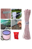 Özkul İpek İskota Halat 3mm-5 Metre-Aşınmaya Dayanıklı-Çekme Yapmaz-Hava Koşullarına Dayanıklı-Örgülü - 2