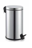 WESS Pedallı 5 Lt Paslanmaz Krom Çöp Kovası Lüx - 1