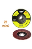 UGR Metal Ahşap Flap Disk Zımpara 115x22 Mm 10 Adet 60 Kum - 2