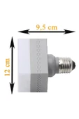 ZMR 30W Kare Led Ampul Gri 6500K Beyaz Işık Jumbo Torch Lamba - 2