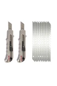 GFB 2 Adet Metal Maket Bıçağı + 10 Adet Yedek Uç - 1