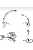 Arya 5 Yıl Garantili Bat Seti 4 Lü Banyo-lavabo-mutfak-duş Seti - 1