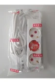 Ayka 3lü2 Mt Kablolu Grup Priz Çocuk Korumalı Mte0012 - 1