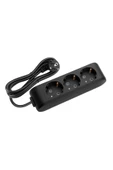 VİKO Multi-let Üçlü Priz ( 3 Lü ) Topraklı Çocuk Korumalı Kablolu Grup Priz 01 Metre Siyah - 1