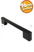 Arion Mobilya Dolap Çekmece Kulp Sert Polimer Köprü 96-128mm Mat Siyah Renk - 1