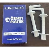 ÖZBEST Plastik Klozet Kapak Montaj Vidası Seti 3 Adet - 1