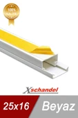 XSCHANDEL 25x16 Yapışkan Bantlı Pvc Kablo Kanalı - 1