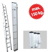 akrobat 3x3 Mt Toplam 9 Metre Endüstriyel Sürgülü Ptt Merdiveni thumbnail 2