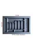 ORMAXX Kaşıklık Gri Desenli 75x49 Cm en:70 Derinlik:40 Kesilebilir - 1