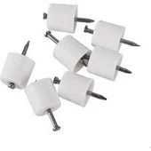 BRK YAPI MARKET Çivili Raf Pimi Beyaz (büyük) Paket 100 Adet - 1