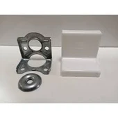 FT Dolap Askı Elemanı 10 Adet - Dolap Duvar Montaj Aparatı Beyaz +montaj Vidaları - 1