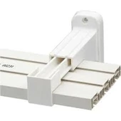 MADE 10 Adet Perde Rayı Korniş L Ayak Duvara Montaj Askı Aparatı Plastik - 1