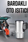 Kettle Kapaklı Araç İçi Termos Tüm Arabalara Uyumlu Çakmaklık Girişli Su Isıtıcı Bardak - 1