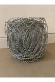 YILMAZ YAPI Düzlemsel Jiletli Tel 45cm Çap 10mt 1. Kalite Galvaniz Dekoratif Bahçe Çiti - 1